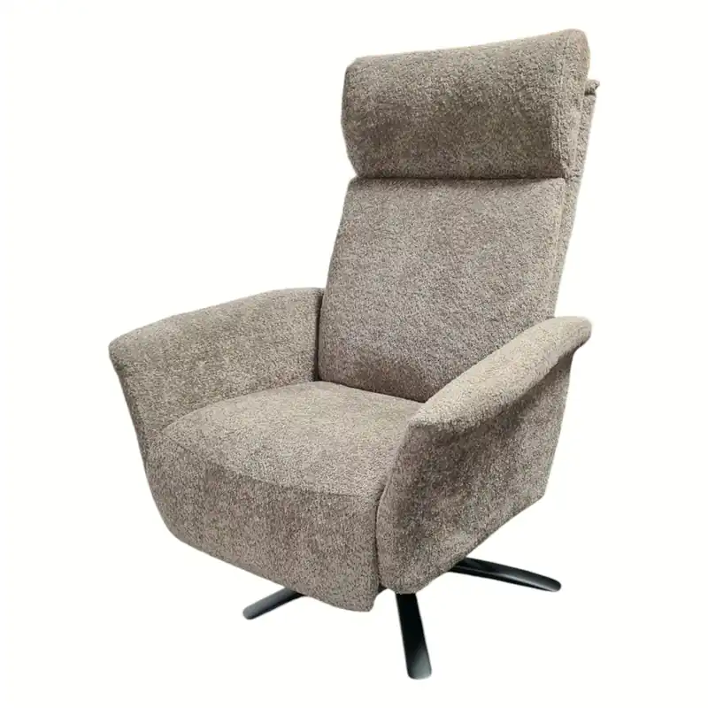 Knallerangebot Relaxsessel 8036 Stoff Tefddy Light Brown Braun mit Massagefunktion