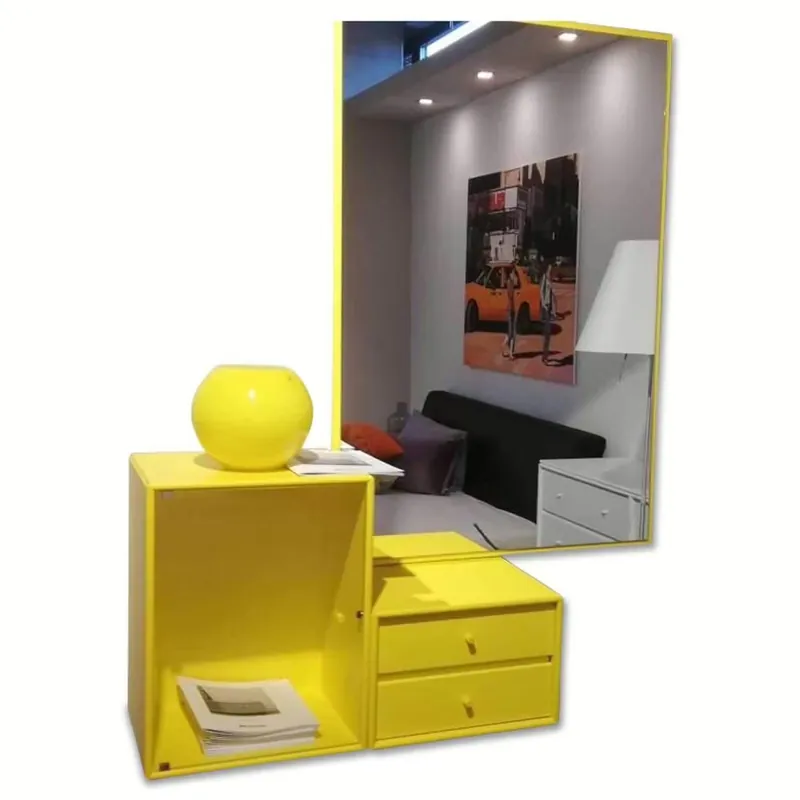 Wohnkombination Basis MDF Tokyo Yellow mit Spiegel Online Kaufen
