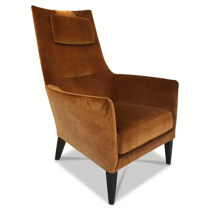 Meistverkauft Sessel Coco Stoff T City Velvet Reloaded CA7832/027 Braun Kupfer