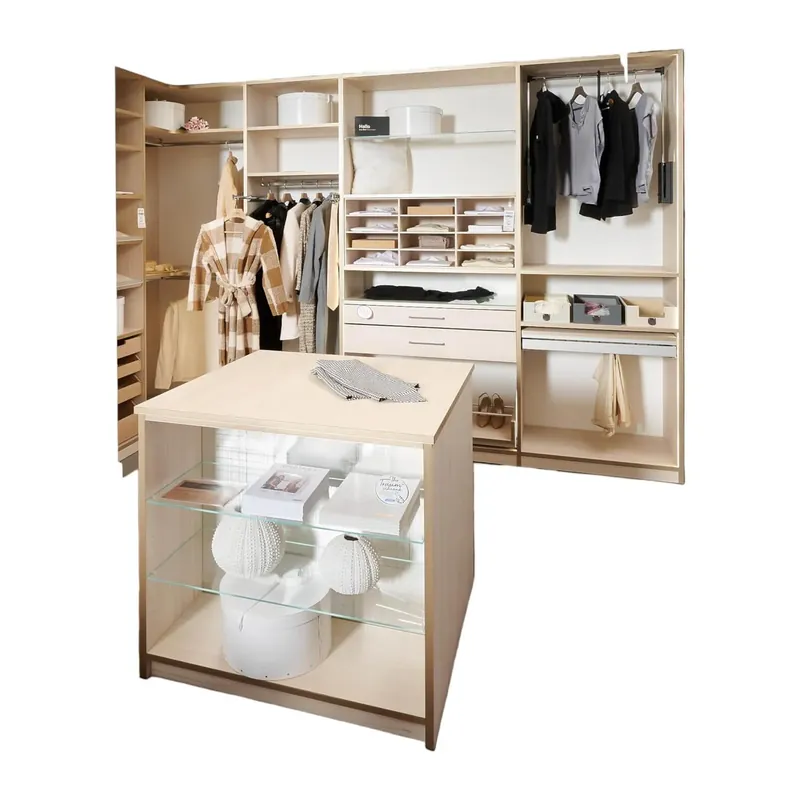 Neue Ware Ankleide Holzdekor Sockelleiste Fjord Decor Glasoptik Bronce Gebürstet Mit Insel Und Beleuchtung
