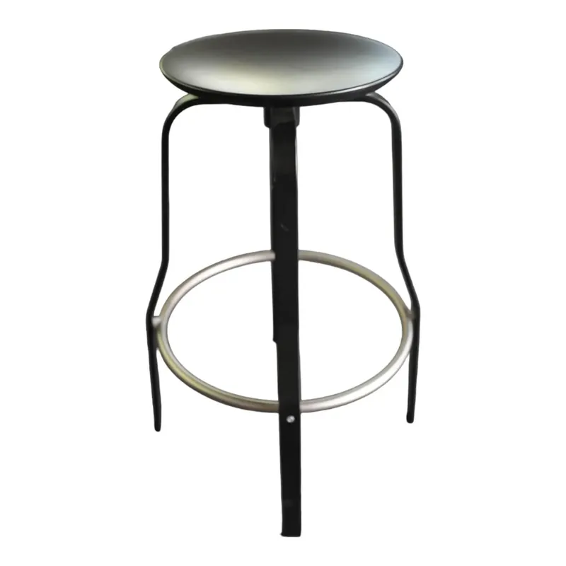 Neue Kollektion Hocker Giro Sitz Offenporig Schwarz Gestell Lackiert Schwarz