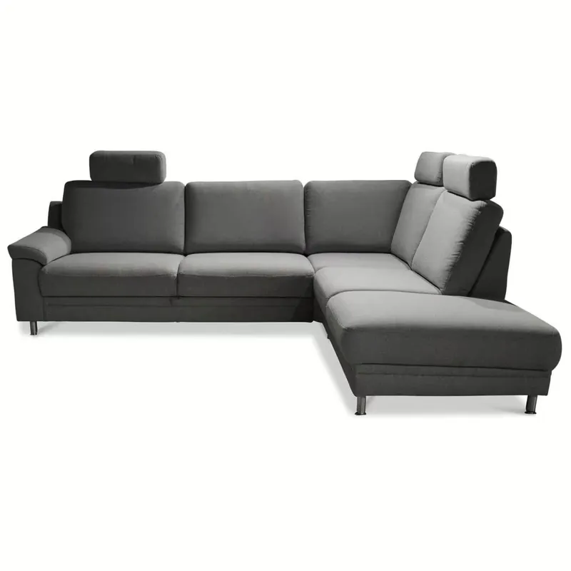 Geprüft Ecksofa Cora 1050 Stoff Grau