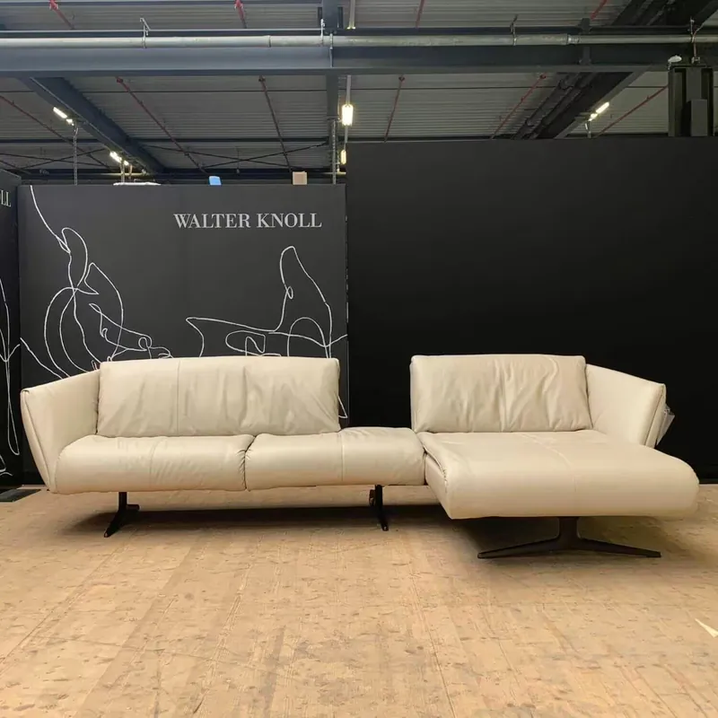 Ecksofa Bundle Leder Congress Silk Füße Pulverbeschichtet Bronze Schnäppchen
