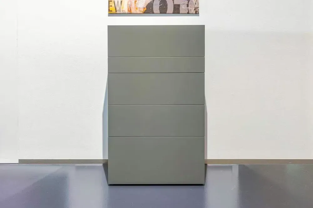 Preisknaller Schubkastenkommode Grau Grafite