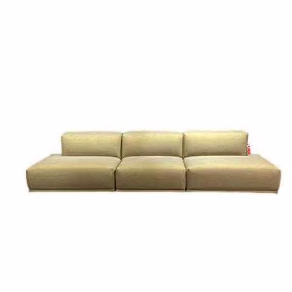 Sofa Connect Viersitzer Stoff Canvas Grün Echt