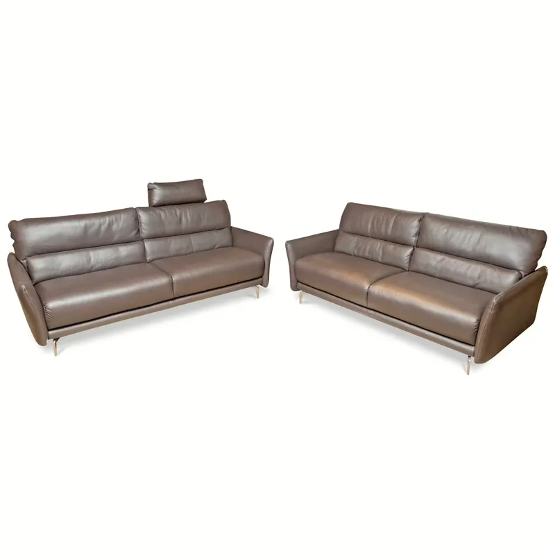 Direktkauf Garnitur Heart in Leder Braun (2x2-Sitzer)