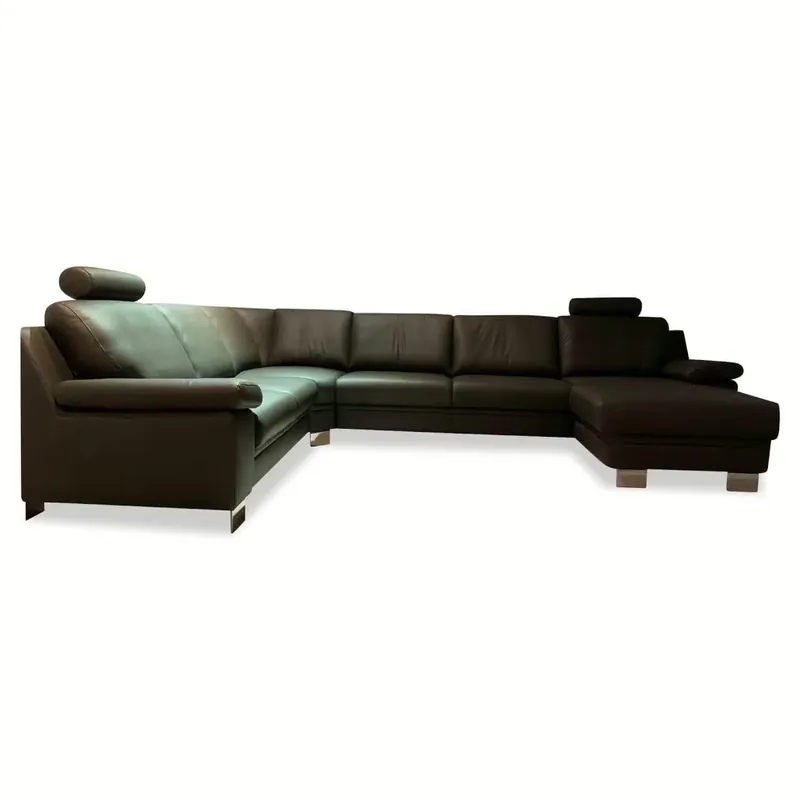 Ecksofa Allround Leder L100 Anthrazit Finale Aktion