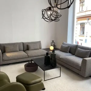 Ecksofa Axel XL Stoff S Taupe Tiko 04 324x324 mit breitem Arm Echt