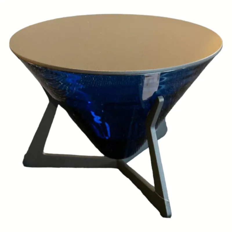 Beistelltisch Brillant Azur Azurblau Anthrazit Neu