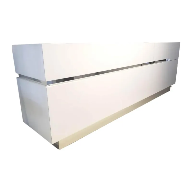 Sideboard Gap No 79 Ll MDF Lack Matt Weiß Sockel Chrom Glänzend Bestpreis