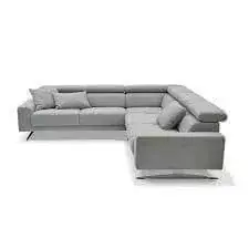 Top-Angebot Ecksofa MR4510 Stoff 6 Twice Grau mit Klappfunktionen