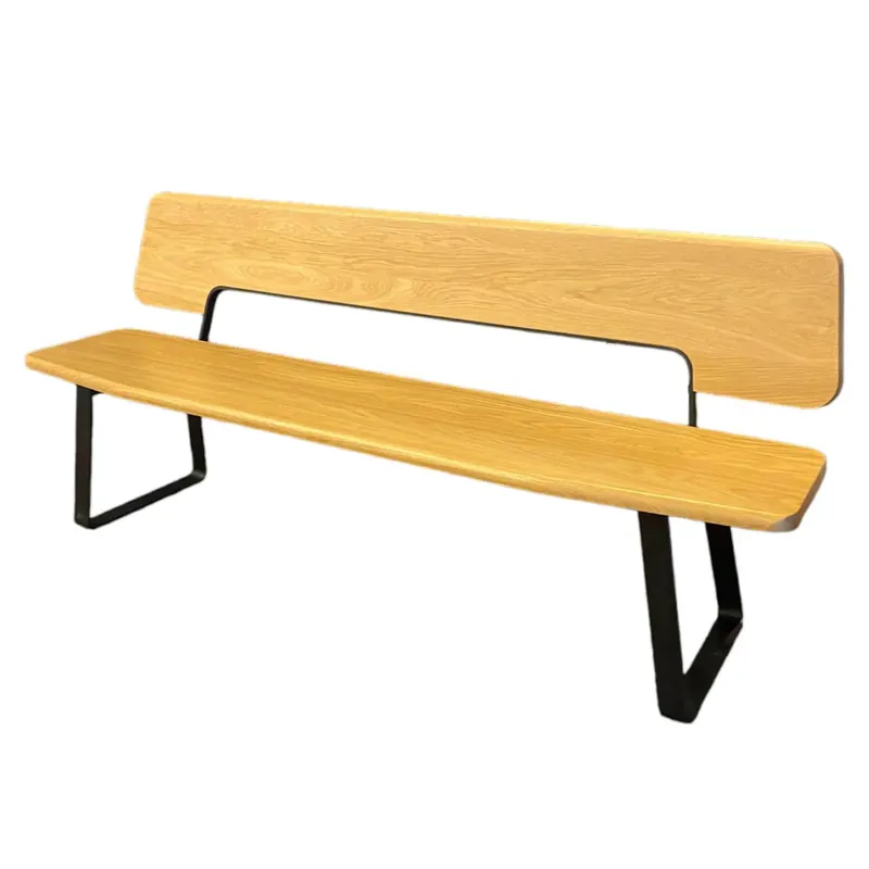 Bank S 1095 Massivholz Esche Natur Gestell Schwarz Strukturpulver Bestseller