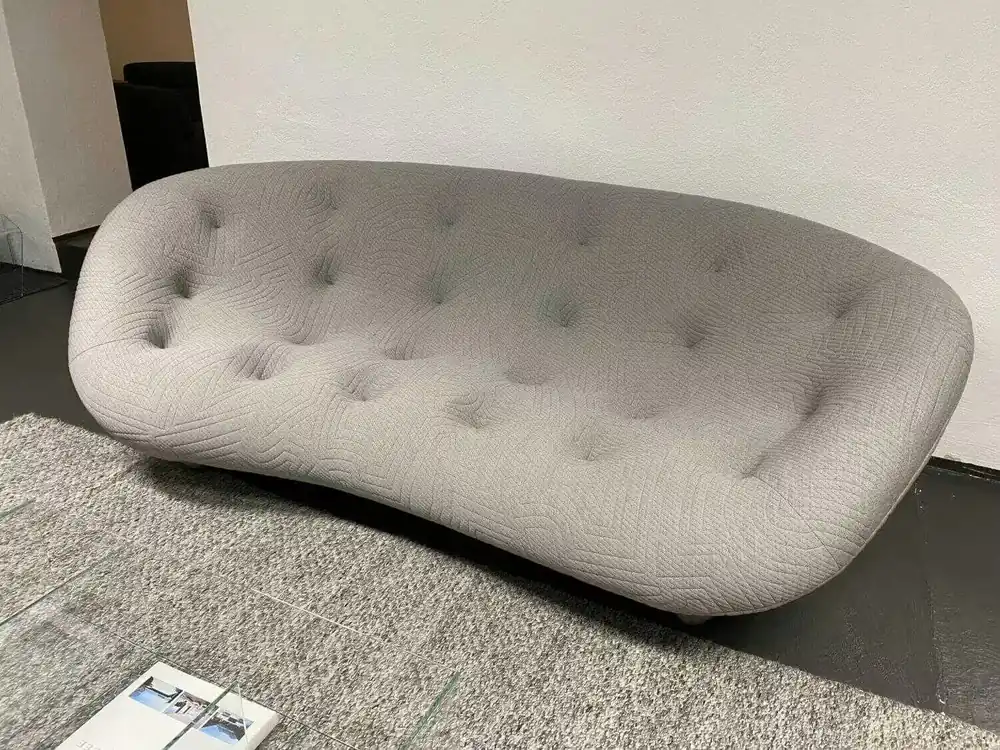 Rabatt Sofa Ploum Großer 3-Sitzer Stoff G Appa Ulster Grau