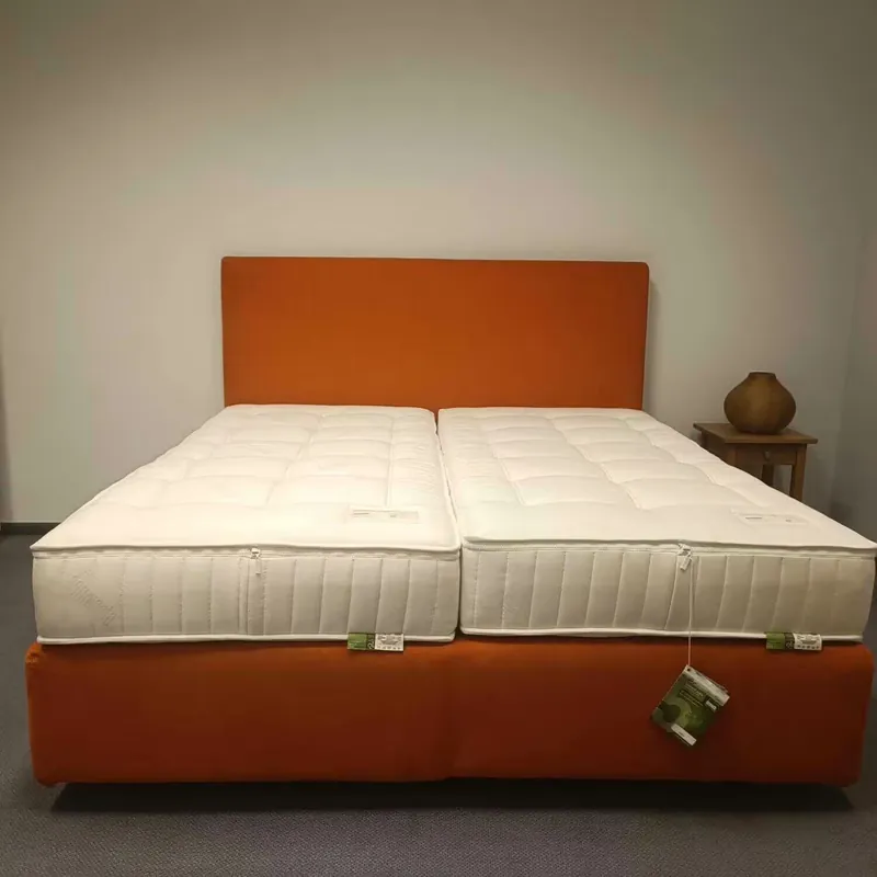 Boxspringbett Vega Natural Stoff Max Cotton Natur Inklusive 2 Dekobezüge Direktkauf