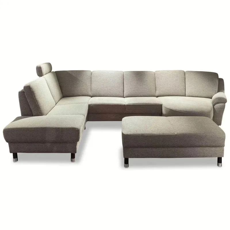 Ausverkauf Ecksofa 5200 Stoff Braun