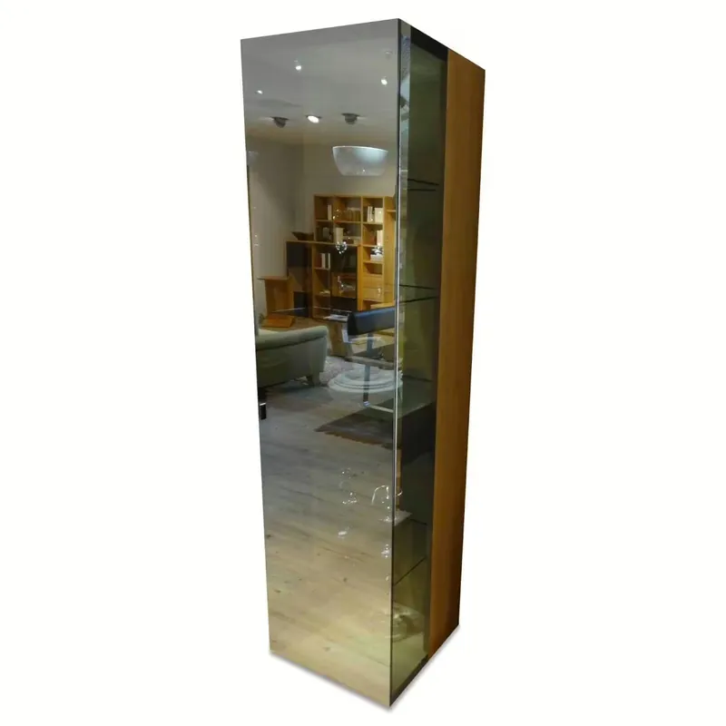 Direkt Vom Hersteller Vitrine Nox 2 Glas Palladium Eiche Wild Massiv Weiß Geölt