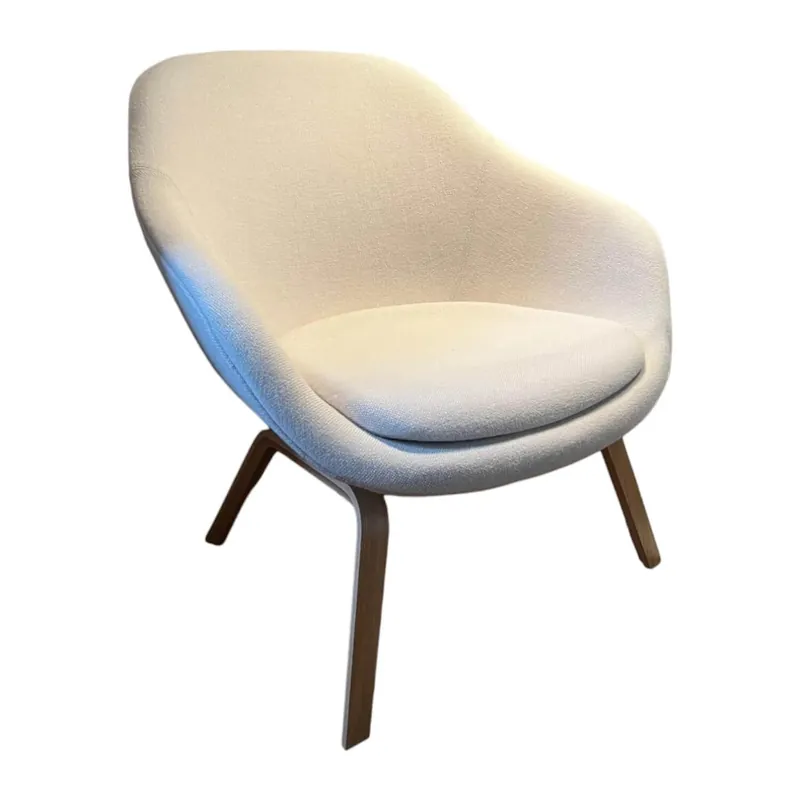 Sessel AAL 83 Oak Hallingdal 65 103 Wollweiss mit Seat Cushion Markenprodukt