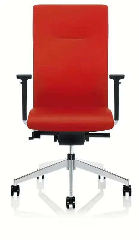 Drehstuhl Cubo Classic Leder King A Rot Gestell Aluminium Drehbar Preisknaller