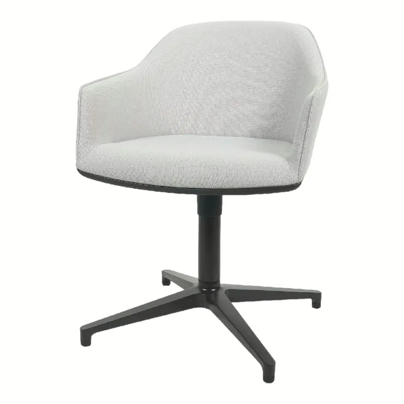 Stuhl Softshell Chair Stoff Plano F30 Cremeweiß Sierragrau Gestell Aluminium Basic Dark Rabatt