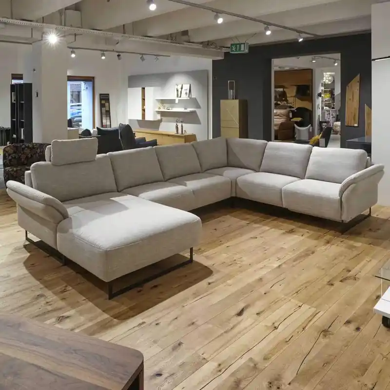 Aktuell Ecksofa Barcley Stoff City 4 Grau Füße Schwarz Mit Relaxfunktion
