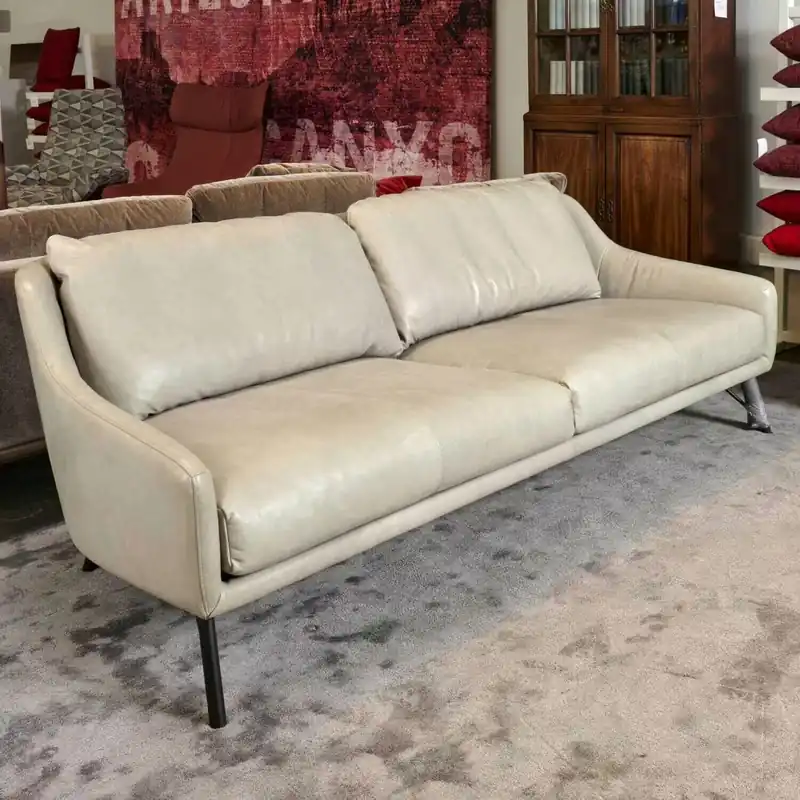 Sofa Flow Lounge Leder Gascogne Grau Heißes Angebot