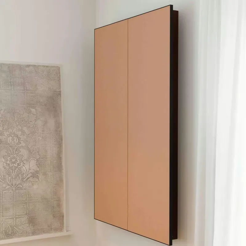 Bestpreis Wandsekretär Schrank Stendhal Stoff Steelcut Trio 3 und Nussbaum Dunkel