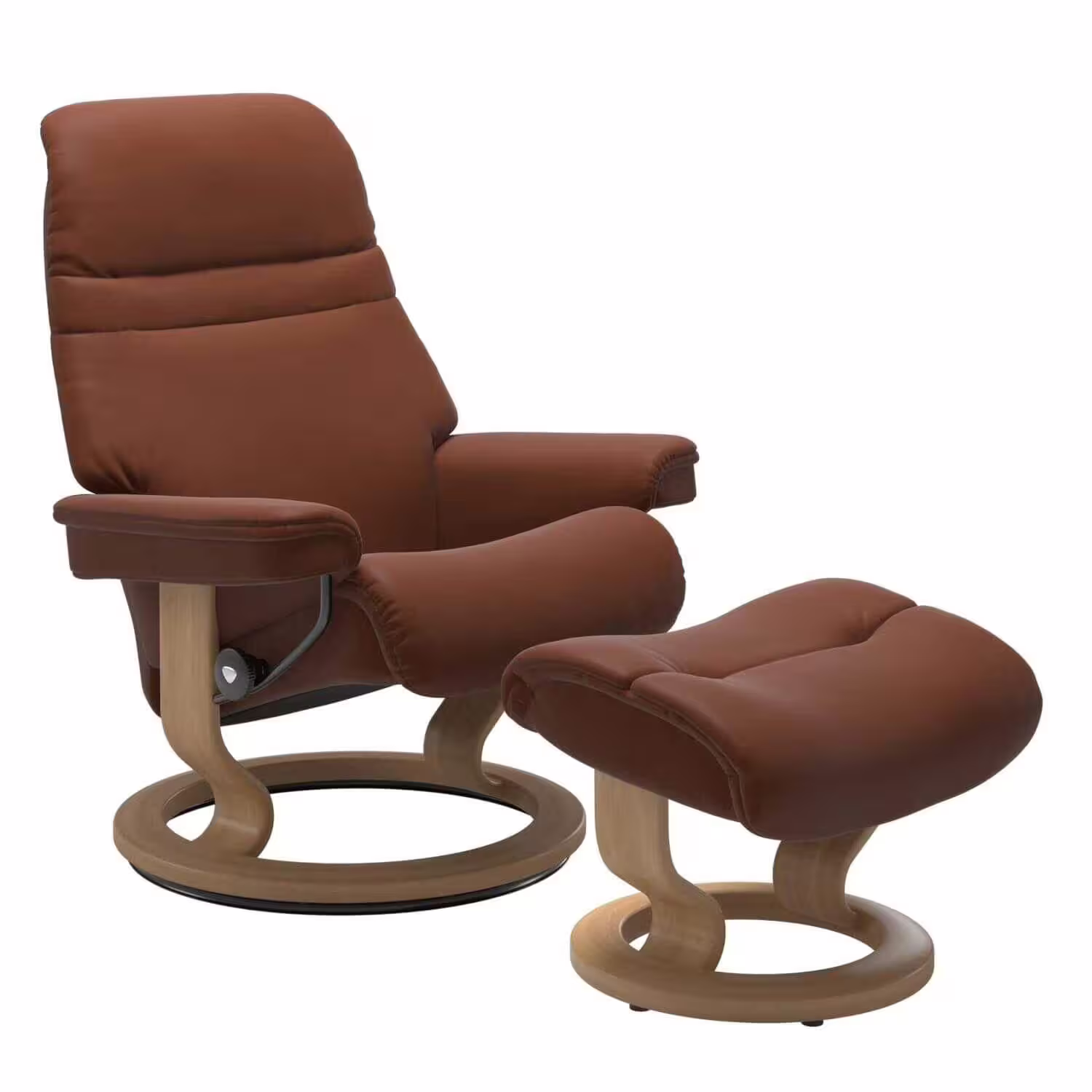 Stressless Sunrise M Classic Base Leder Paloma Copper mit Hocker Billig