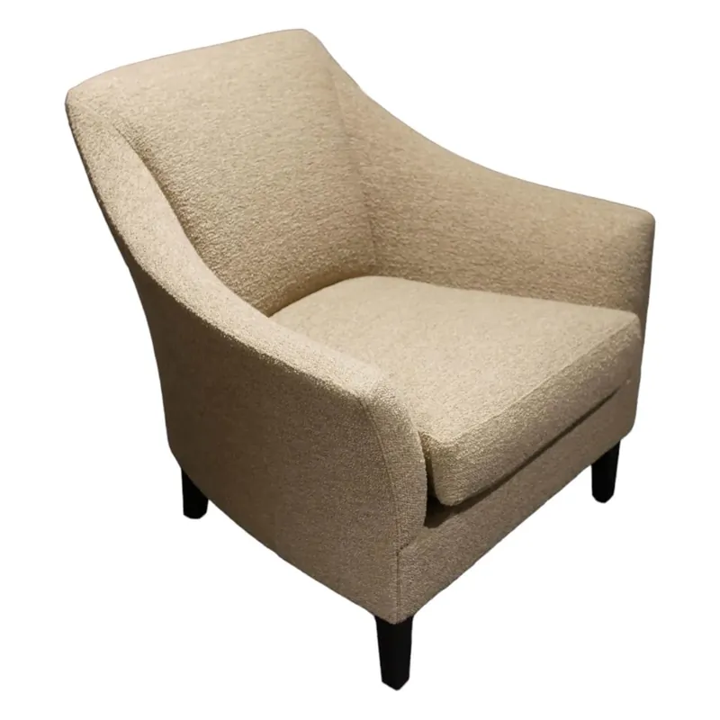 Sessel Saloni BW-135-1001 Stoff Queen Hellbraun Gestell Wenge Gebeizt Sofort Bestellen