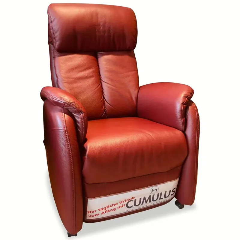 Fernsehsessel 7617 Longlife Leder Rot Rustica 24 Oxblood 28L Zertifiziert