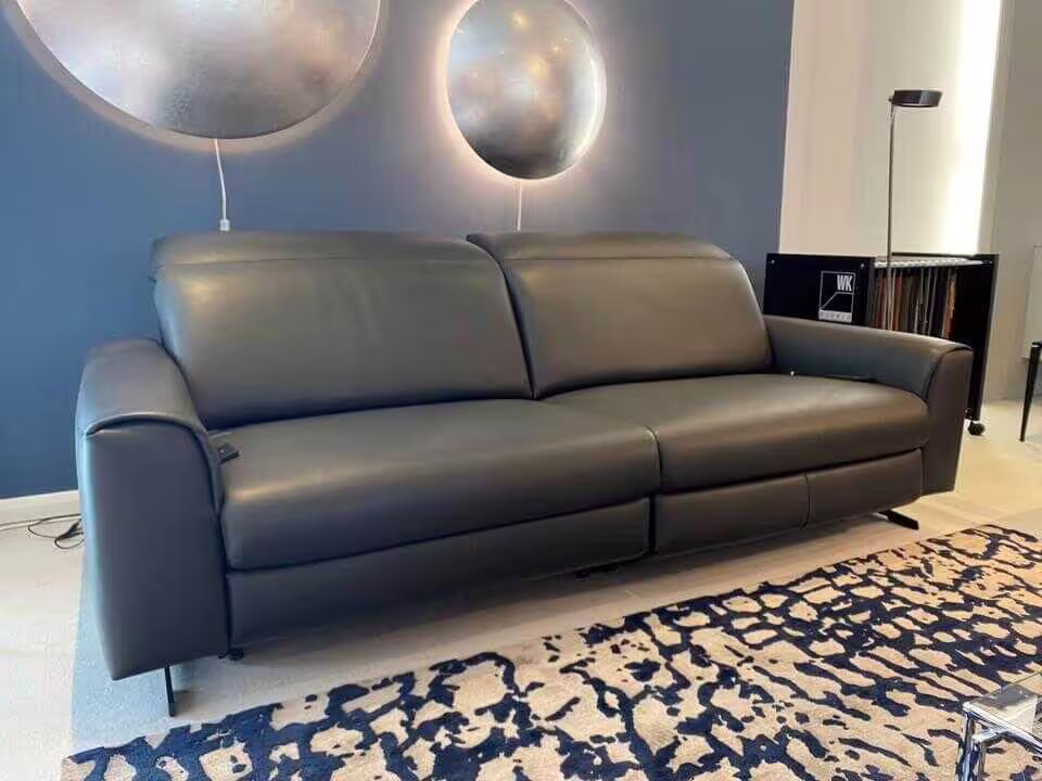 Sale Sofa WK 660 Leder Montana Basalto Venosa Motorische Verstellung Beidseitig