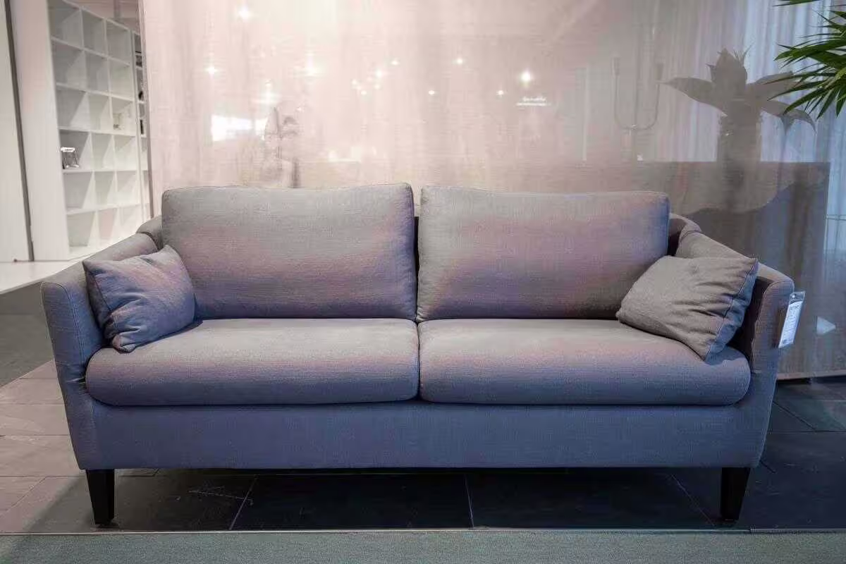 Sofa Clou Stoff Hue Lead 21 Blau Füße Holz Schwarz Preiswert