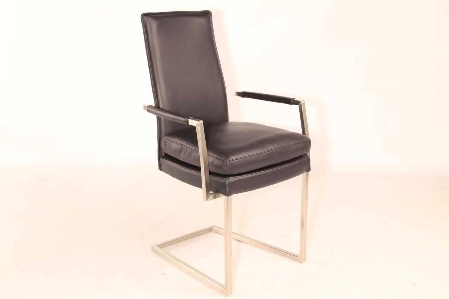 Sale Helios 6964 Sessel Freischwinger Leder Toledo Nero