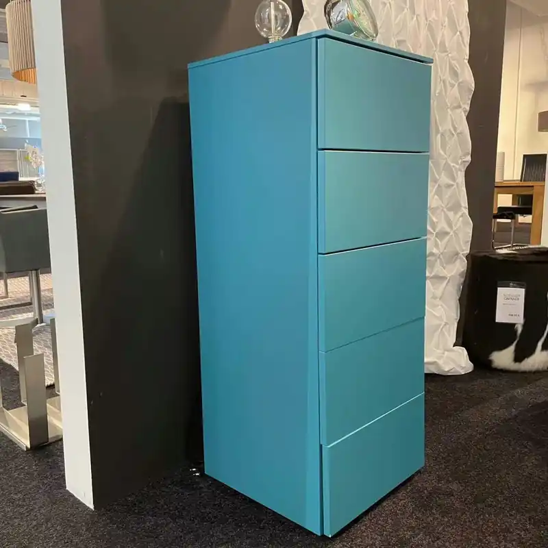 Herrenschrank Allnight System Matt Türkis mit Push to Open Mega-Angebot