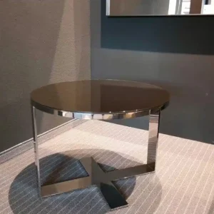 Garantierte Lieferung Couchtisch Eileen Glas Reflektierend Bronziert Lackiert