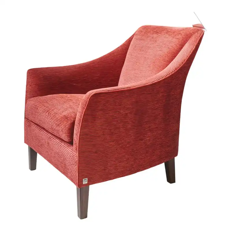 Bestpreis Sessel 135 1001 Saloni Bezug Stoff City Velvet CA 7832 063 Keder Claire 1787 111 Füßen Wengefarbig Braun
