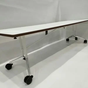 Falttisch Confair Platte Schichtstoff Softmatt 26/79Weiß Gestell Standrohr Verchromt Versand Am Gleichen Tag
