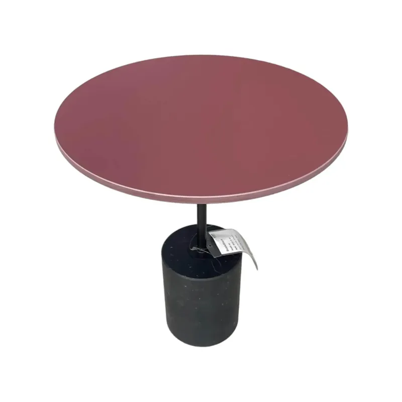 Top-Preis Outdoor Beistelltisch Jey HPL Fenix Jaipur Rot Schwarzer Marquinia-Marmor