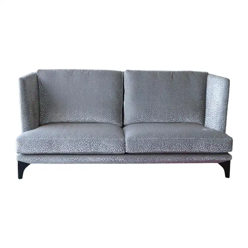 Finale Aktion Sofa Polo Lounge BW 162 Bezug Stoff Kleingemustert Grau