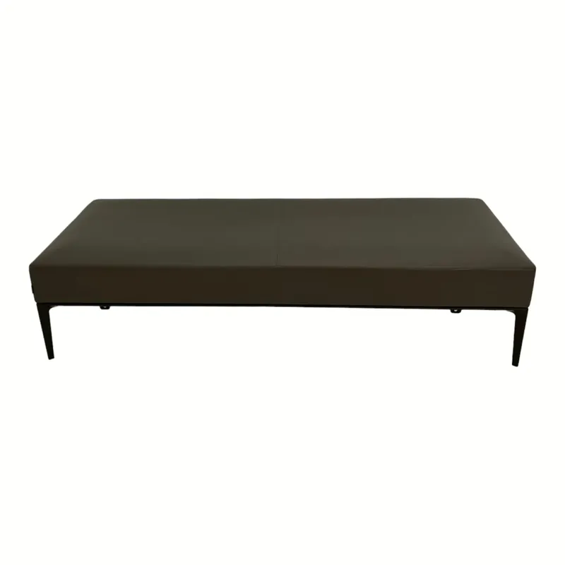 Polsterbank Jaan Bench Leder 65 Elen 1381 Khaki Braun Untergestell Bronze Nur Für Kurze Zeit