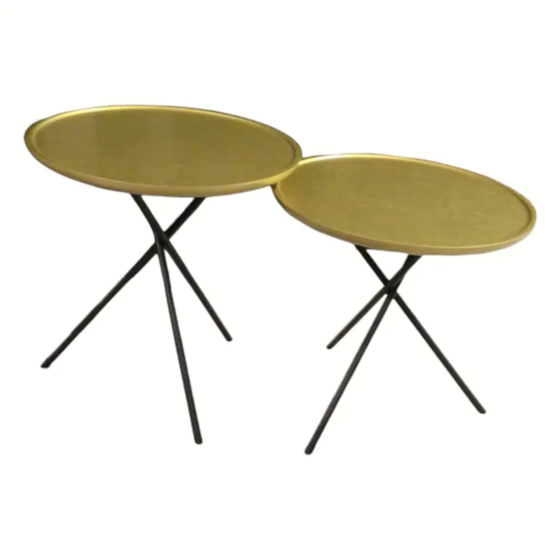 2er-Set WK866 8100062 MDF Gold Gestell Schwarz Lack Angebot