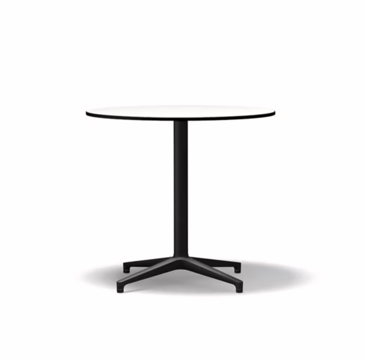 Must-Have Stehtisch Bistro Table Vollkernmaterial Weiß Untergestell Pulverbeschichtet Basic Dark