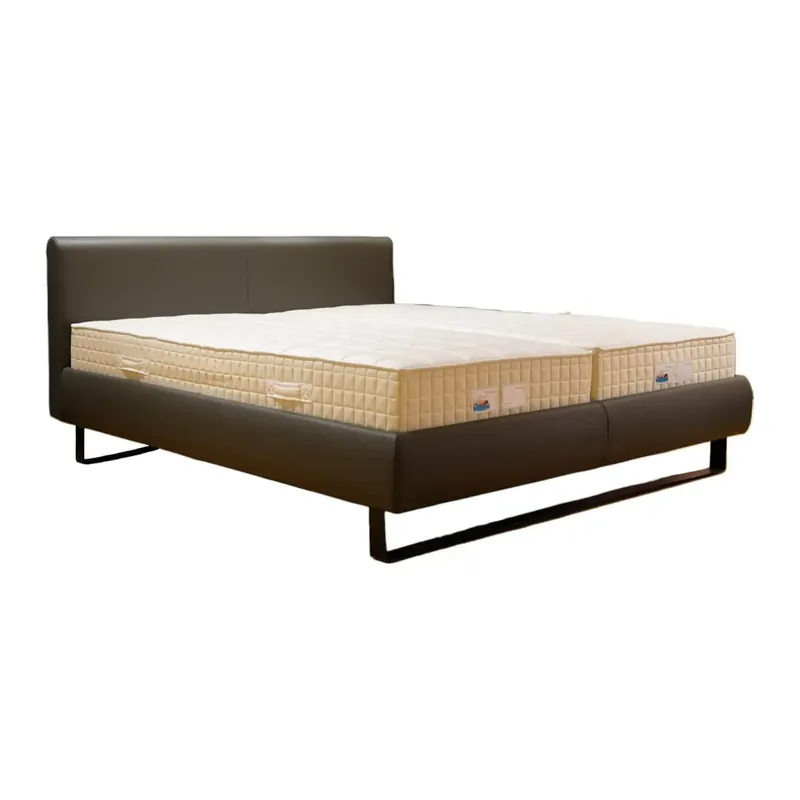 Bett Plaisir Bezug Bezug Leder Comfort Graphite Metallbügel Schwarz Matt Inklusive 2 Einlegesysteme Und 2 Matratzen Online Kaufen