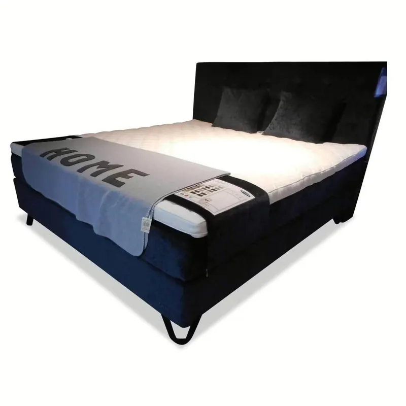 Boxspringbett Signature J4 Samtvelours Blau mit Motor einseitig Bestseller