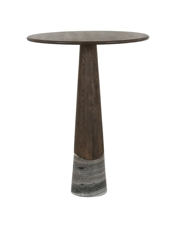 Sonderaktion Brown-Eiche-runder Bar-Tisch und Harper-Harper-Marmorfuß H107