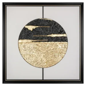 Mond Schwarz / Gold Wandkunst Wochenendangebot