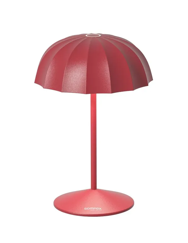 Letzte Chance Rote Sonnenschirmlampe für den Außenbereich, 23 cm, OMBRELLINO SOMPEX