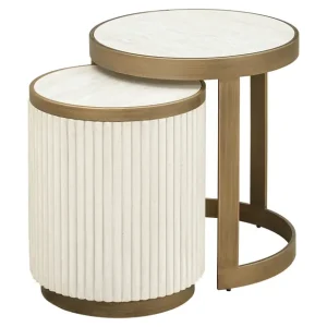 Schnäppchen Tivoli White Side Table (2er Set von 2)