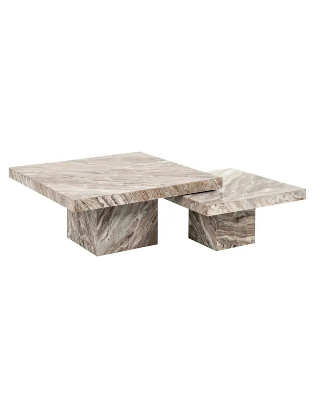 Schneller Versand Rashford erröten beige Couchtisch (2er Set von 2)