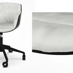 Neuheit MDF Italia Flow Slim Chair Bürodrehstuhl gepolstert