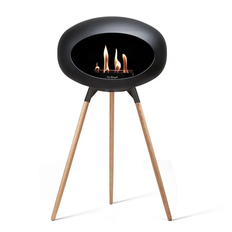 Billig Le Feu Ground High Biokamin Eiche Natur
